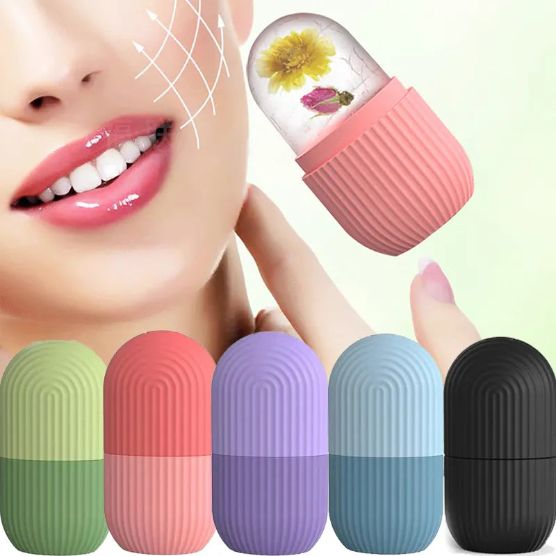 RevivalICEROLL - 2-IN-1 Silicone Ice Roller Mold Mini Portable Face Cleansing Tool Cold